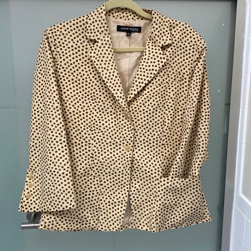 Ann Klein 3/4 sleeve blazer jacket size 12